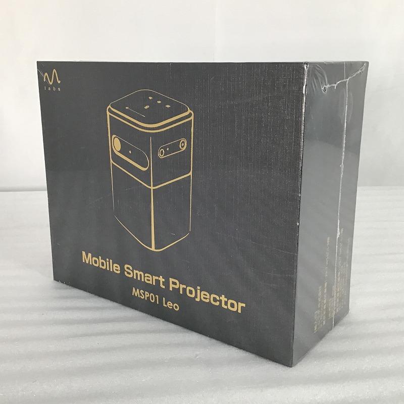 【未開封・中古品】 エムラボ / mlabs モバイルスマートプロジェクター MSP01 LEO Android9.0 OS搭載 2022年 854×480P(UHD 4Kサーポト)..