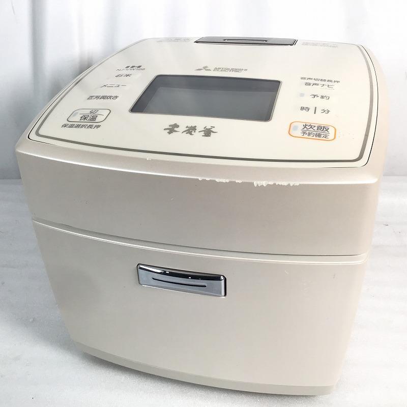 【中古品】 三菱 / MITSUBISHI IHジャー炊飯器 NJ-VW108 5.5合本炭釜 IH式炊飯器 2017年製 5.5合 10mm 1360 W 5.1 kg 白和三盆 30017400