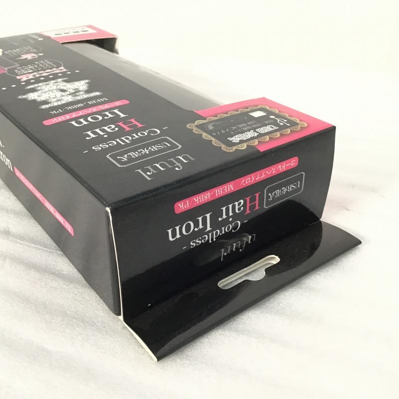 【未開封・中古品】 マクロス / macros コードレスヘアアイロン MEBL-48BK USB充電式・ストレート ヘアアイロン 2017年 ブラック 30018220