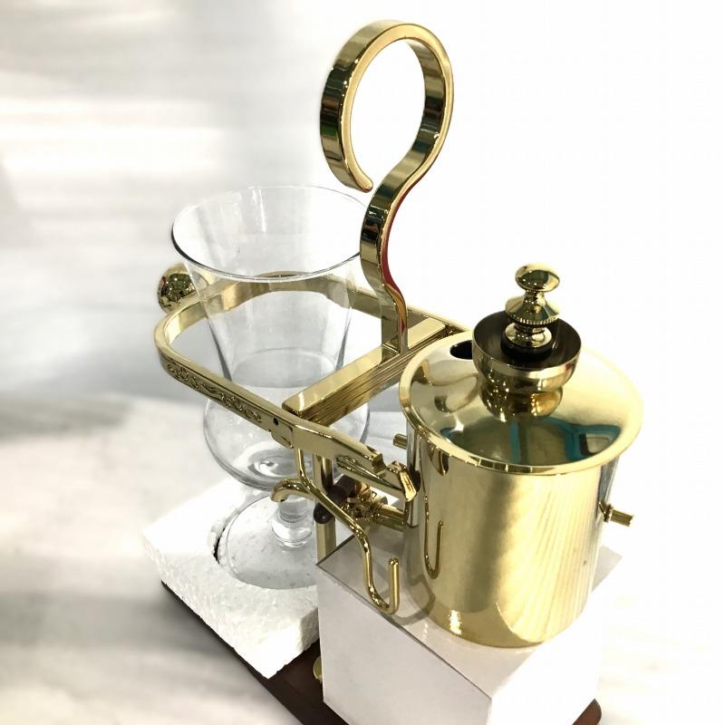 【未使用中古品】 ティアモ / Tiamo コーヒーサイフォン HG0136 コーヒーメーカー 2011年 ゴールド 30018328