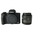 【中古品】 キヤノン / Canon EOS Kiss M2 レンズキット ミラーレス デジタルカメラ本体 2020年製 2410万画素 EF-M15-45 I...