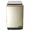 【中古品】 日立 / HITACHI ビートウォッシュ BW-DV100C(N)上開き ヒーター乾燥(水冷・除湿タイプ) 洗濯乾燥機 2019年製 シャンパン ...