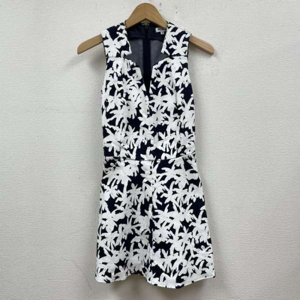 ケンゾー ノースリーブ 総柄 ワンピース 後ろジップアップ コットン 開襟 レディース 36 ISItems【USED】【古着】【中古】50085857