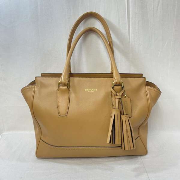 コーチ 19890/レガシーキャンダス キャリーオール /トートバッグ/ベージュ系/LEATHER/レザーバッグ/タッセル レディース 表記無し ISItems【USED】【古着】【中古】50096502