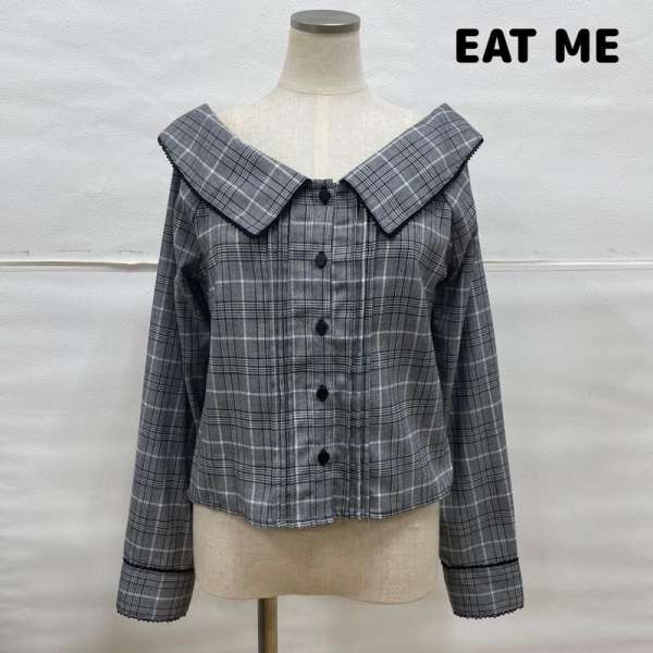 イートミー EATME イートミー グレンチェック オフショル ブラウス FREE FREE【USED】【古着】【中古】50109126