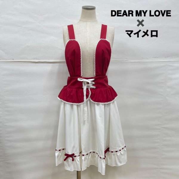 USED古着 DearMyLove マイメロ サスペンダー リボン レースアップスカート ディアマイラブ 推し活 M レディース M【USED】【古着】【中古】50109134