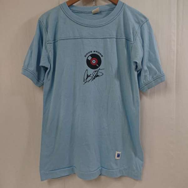 USフルギ USED made in U.S.A. DOUG STONE レコード 半袖T サイン メンズ M【USED】【古着】【中古】50110822
