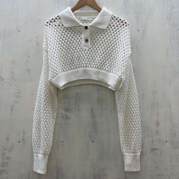 パブリックトウキョウ 161230009 ショート丈 メッシュ ニット 2022SS レディース FREE ISItems【USED】【古着】【中古】50112758