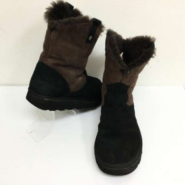 バッファロー シープスキン 裏ボア ムートンブーツ 2丁拳銃コンチョ付 サイズ39 メンズ 24.5cm ISItems【USED】【古着】【中古】50114093