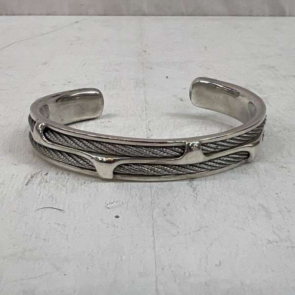インディアンジュエリー SILVER シルバー 925 ツイスト ロープ バングル メンズ -【USED】【古着】【中..