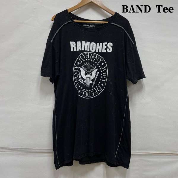 古着 THE RAMONES ラモーンズ バンド タイダイ ブリーチ ステッチ パンク メンズ XL ISItems【USED】【古着】【中古】50122825