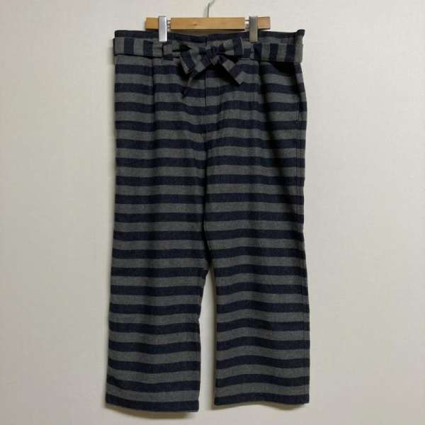 イチアンティークス ICHI Antiquites ボーダー ウール ベルテッド ワイドパンツ LT60730 レディース 表記無し ISItems【USED】【古着】【中古】50123026