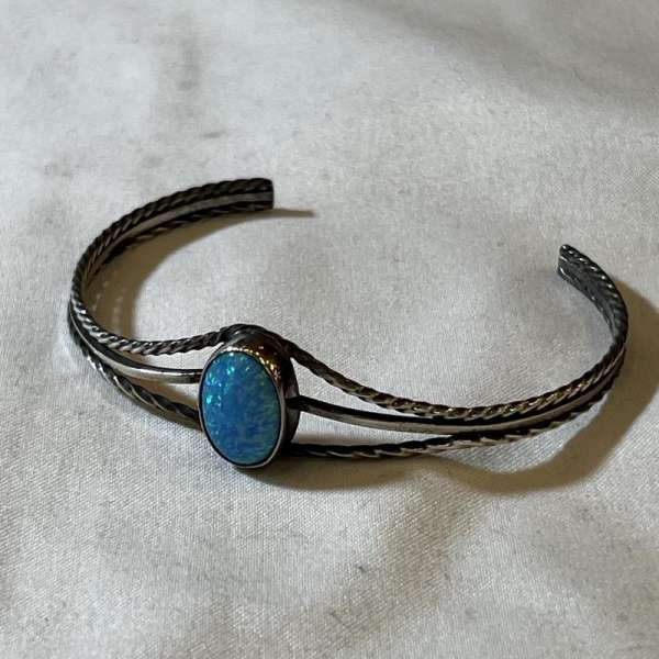 古着 STERLING シルバー ストーン バングル インディアンジュエリー メンズ - ISItems【USED】【古着】..