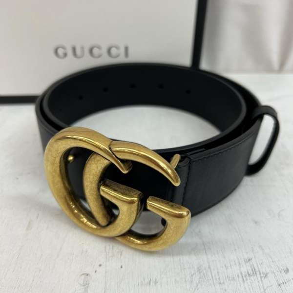 グッチ ダブルGバックル レザーベルト 400593 レディース - ISItems【USED】【古着】【中古】50124641