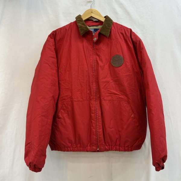 ポロラルフローレン 90s 革パッチ スイングトップ ダウンジャケット ビンテージ メンズ M ISItems【USED】【古着】【中古】50126110