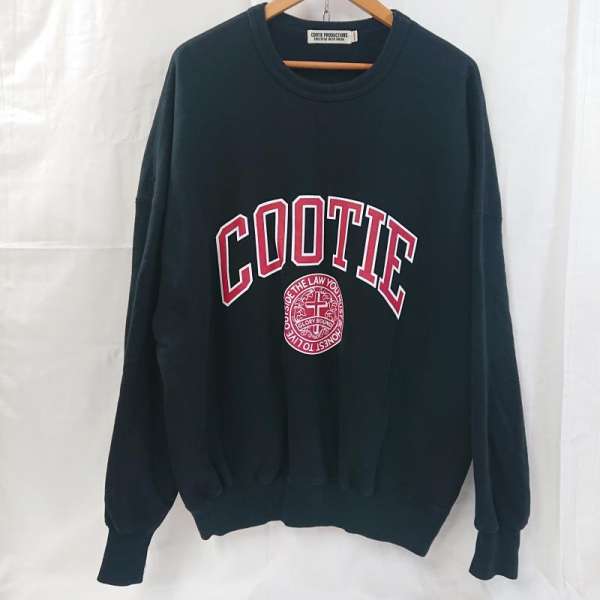 クーティープロダクションズ COOTIE クーティー Heavy Oz Sweat Crew COLLEGE カレッジロゴクルーネックスウェット トレーナー ワイドシルエット メンズ M ISItems【USED】【古着】【中古】50127114(4)