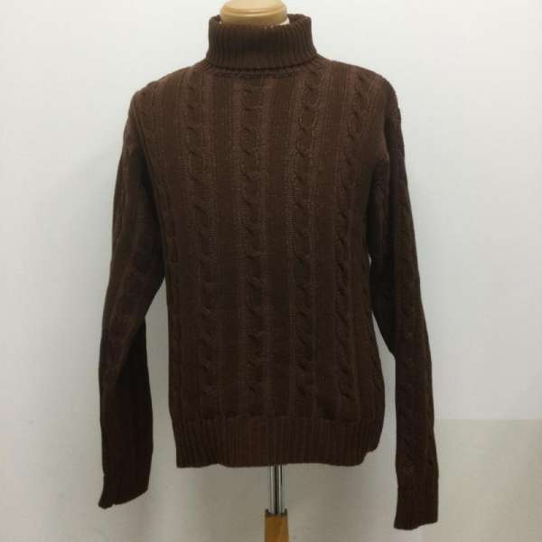 フラットヘッド The Flat Head ザ・フラットヘッド コットンニット タートルネック ケーブル二重添え編み メンズ L【USED】【古着】【中古】50127462