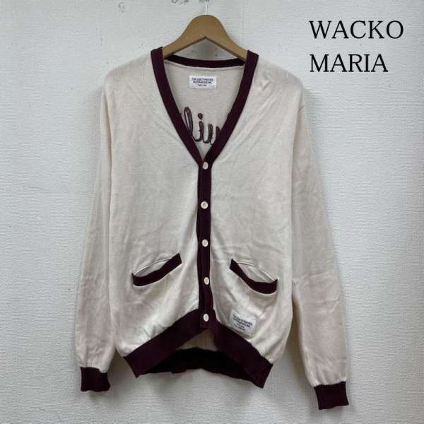 【希少 入手困難】ワコマリア ウール カーディガン ホワイト 希少 入手困難】ワコマリア ウール カーディガン ホワイト