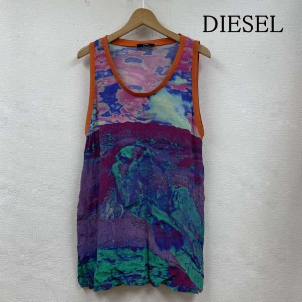 ディーゼル MARLIE レーヨンプリント ノースリーブトップス アクティブペイント レディース M ISItems..