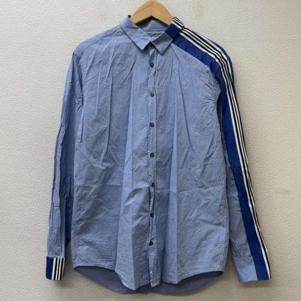 エムエスジーエム 2040ME20D B22 水色 ライトブルー コットン セットアップ 長袖シャツ ハーフ ショート パンツ メンズ - ISItems【USED】【古着】【中古】50128181