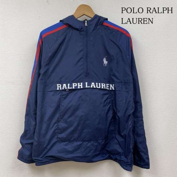 ポロラルフローレン キッズ ウィンドブレーカー ナイロン ジャケット ジップアップ ロゴ プリント 子供服 ボーイズ XL ISItems【USED】【古着】【中古】50128183