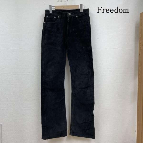 フリーダム ライダースパンツ 本皮 パンクロック ライディング バイカー レザー サイズ76 メンズ - ISI..