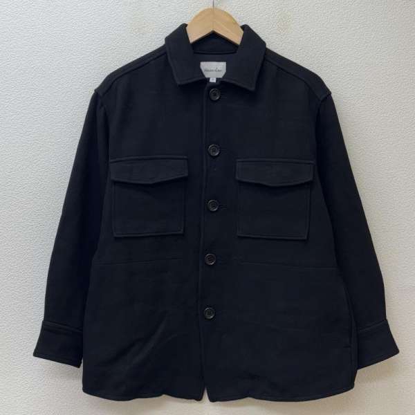 スティーブンアラン 8225-260-0301 レーヨン ナイロン ボックス シャツ ジャケット 黒 ブラック S【USED】【古着】【中古】50128981