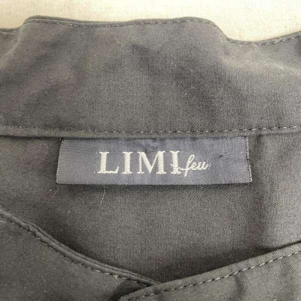 リミフゥ オーバーサイズ 長袖 シャツ ワンピース ミディ丈 無地 変形 ボタン タグ付き レディース - ISItems【USED】【古着】【中古】50130367