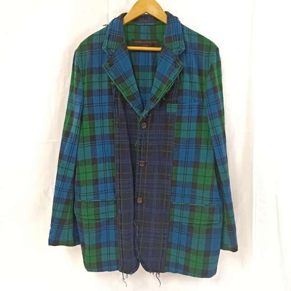 コムデギャルソンオム COMME des GARCONS HOMME コムデギャルソンオム チェック切替 ウールテーラード メンズ S ISItems【USED】【古着】【中古】50130406