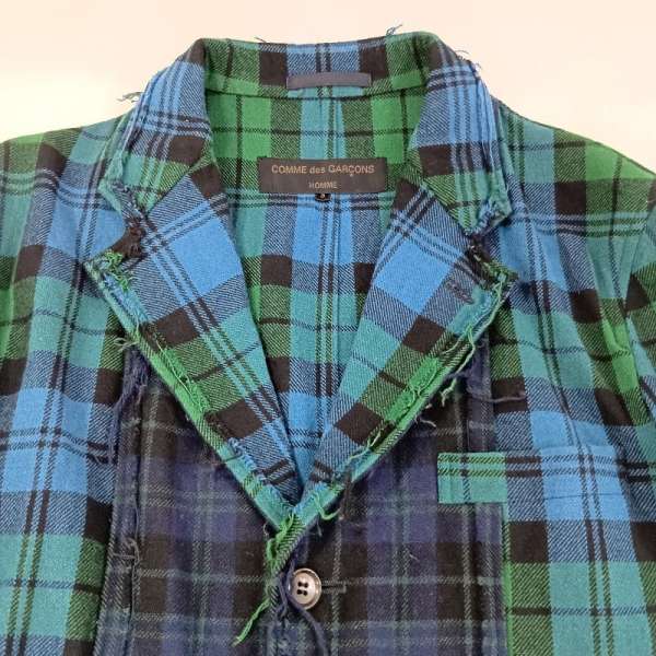 コムデギャルソンオム COMME des GARCONS HOMME コムデギャルソンオム チェック切替 ウールテーラード メンズ S ISItems【USED】【古着】【中古】50130406