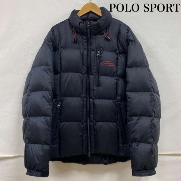 ラルフローレン POLO SPORT ポロ スポーツ ダウンジャケット 収納フード フルジップ メンズ L【USED】【古着】【中古】50131854