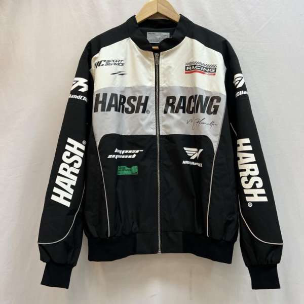 古着 HARSH AND CRUEL ハーシュアンドクルーエル レーシングブルゾン メンズ S【USED】【古着】【中古】50132167