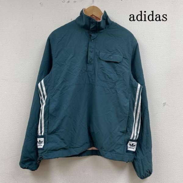 アディダス スケートボーディング リバーシブル ジャケット ロゴ 刺繍 ハーフボタン EC7280 メンズ M ISItems【USED】【古着】【中古】50133056