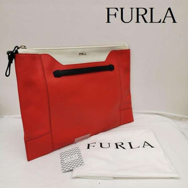 フルラ レザー クラッチ バック セカンド 切替 レディース - ISItems【USED】【古着】【中古】50133077