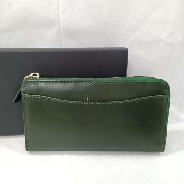 レザー PELLE CONCIATA AL VEGETABLE IN TOSCANA レザー 長財布 グリーン made in italy メンズ 表記無し【USED】【古着】【中古】50133228