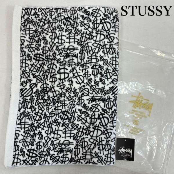 ステューシー LIVIN’ フェイスタオル コットン 総柄 ドル ストックロゴ メンズ 表記無し ISItems【USED】【古着】【中古】50133671