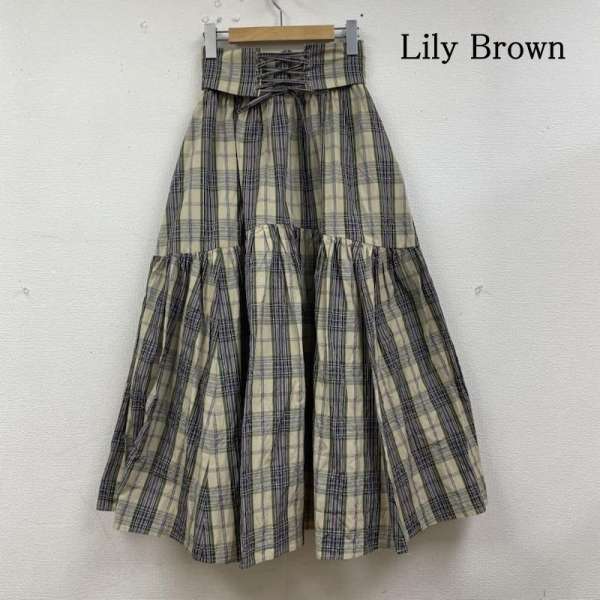 【中古】リリーブラウンチェック柄レ...
