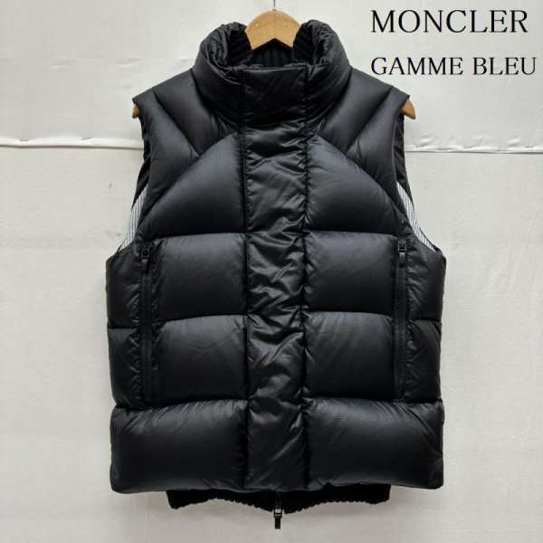 モンクレール ガム ブルー GILET ロゴ ワッペン 裏地 ストライプ ダウン ベスト 102-391-43305-00 メンズ 1 ISItems【USED】【古着】【中古】50133998