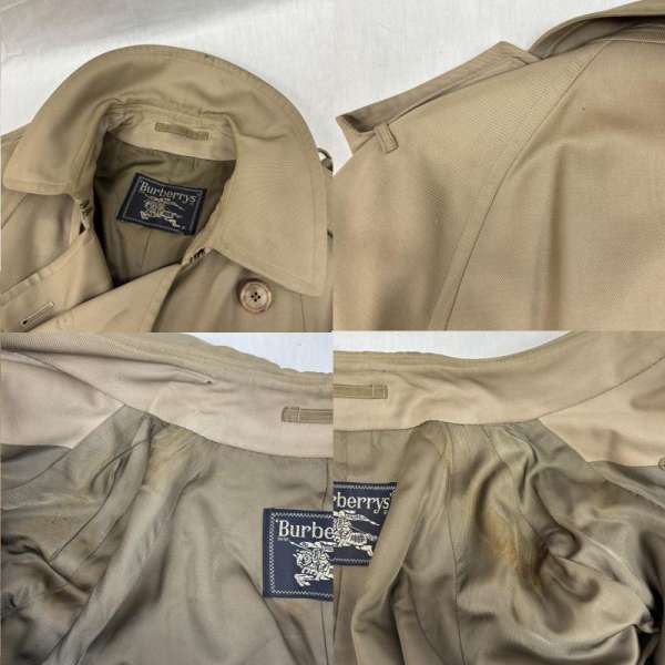 バーバリーズ 90年代頃 ビンテージ ウール トレンチ コート カーキ メンズ S ISItems【USED】【古着】【中古】50134194