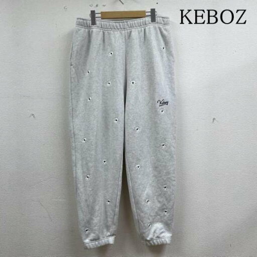 ケボズ NICK GEAR FREAK’S STORE コラボ Flower Embroidery Logo スウェット パンツ FS223-1445G メンズ L【USED】【古着】【中古】50134375 ケボズ NICK GEAR FREAK’S STORE コラボ Flower Embroidery Logo スウェット パンツ FS223-1445G メンズ L【USED】【古着】【中古】50134375