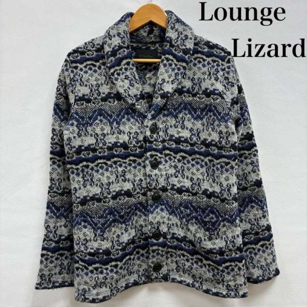 ラウンジリザード ノルディック ポリエステル混 ウール カーディガン ニット セーター メンズ 2 ISItem..