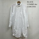 ブラックコムデギャルソン 捻れ変形 長袖 シャツ アシンメトリ― ロングシャツ 1I-B005 メンズ M【USED】【古着】【中古】50134833
