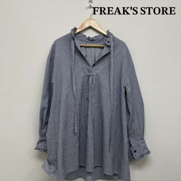 フリークスストア FREAK'S STORE フリークスストア リボン フリル チュニック -【USED】【古着】【中古】50135433