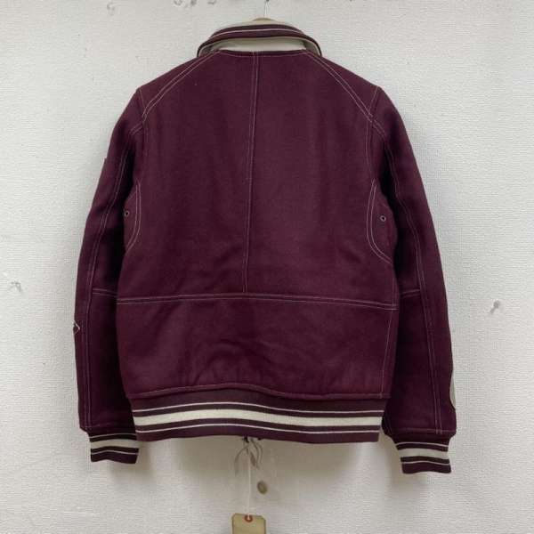 アヴィレックス 6122060 襟付き ジップボタン式 ワッペンデコ メルトン ウール スタジャン メンズ M ISItems【USED】【古着】【中古】50135879