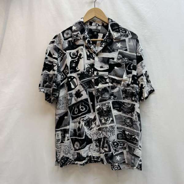 古着 GEORGE アメリカン アロハシャツ バイク イーグル メンズ M【USED】【古着】【中古】50136624