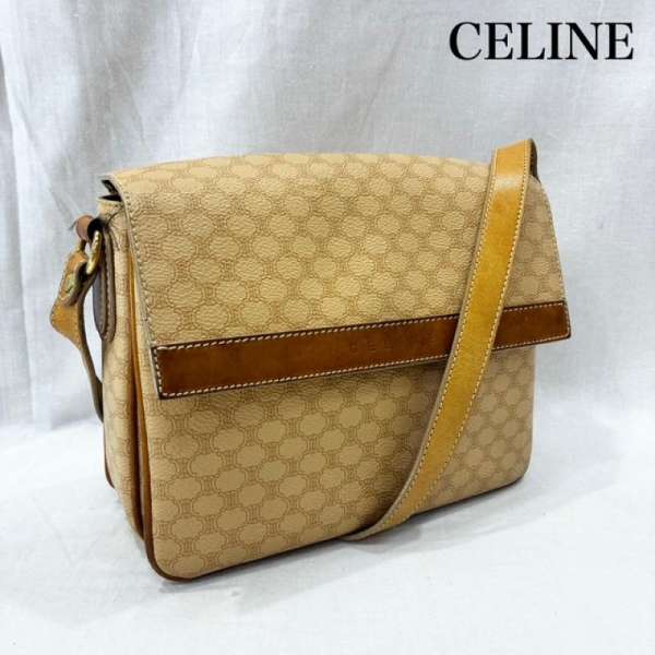 セリーヌ オールドセリーヌ DM00/2 マカダム ショルダーバッグ ベージュ レディース 表記無し ISItems【USED】【古着】【中古】50137014(4)