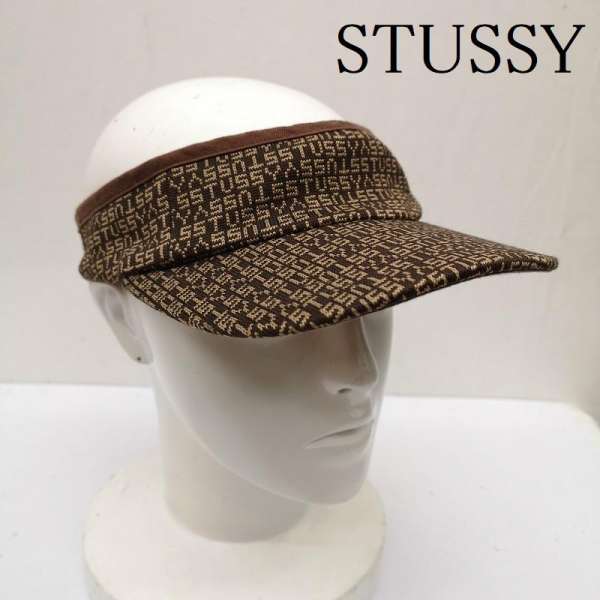 ステューシー 90s 総ロゴ サンバイザー 帽子 メンズ - ISItems【USED】【古着】【中古】50137277