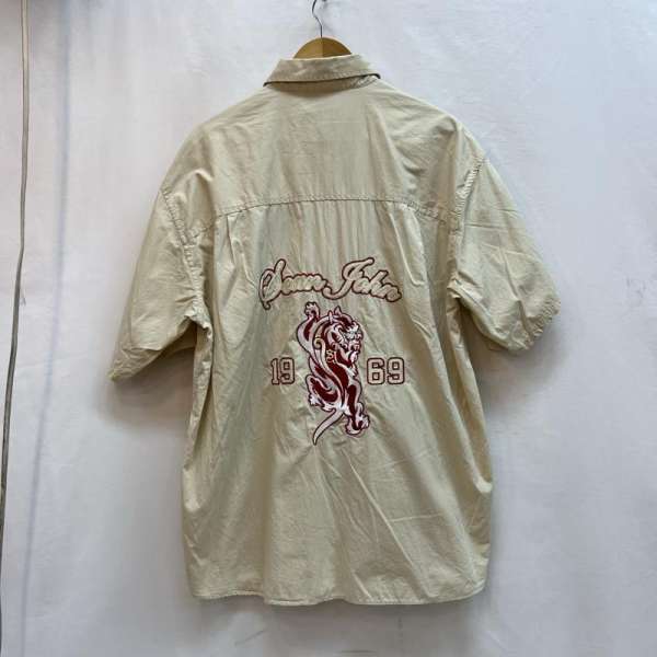 ショーンジョン 90s 00s 刺繍 ワークシャツ ロゴ 漢字 喧嘩上 メンズ XXL【USED】【古着】【中古】50137603