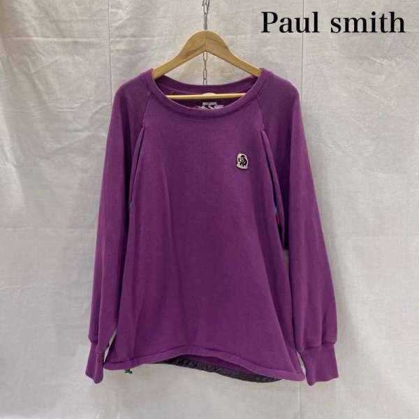 ポールスミス 109212 MONKEY LINE モンキーワッペンスウェット サイドジップデザイン purple L L【USED】【古着】【中古】50137806