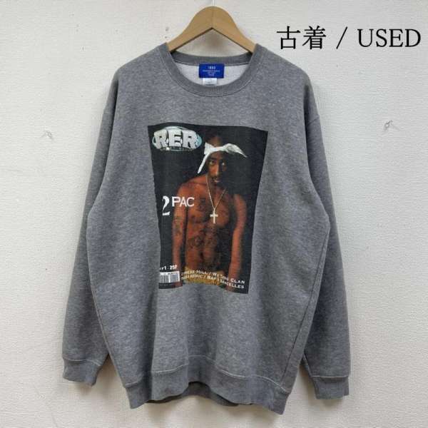 古着 1993 DESIGNED WORLD HIPHOP 2PAC クルーネック スウェット トレーナー プリント ロゴ メンズ XL ISItems【USED】【古着】【中古】50139108(4)